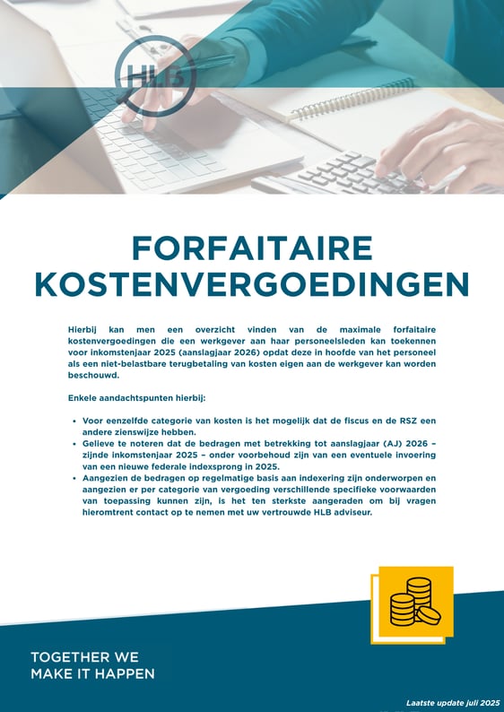 Forfaitaire kostenvergoedingen